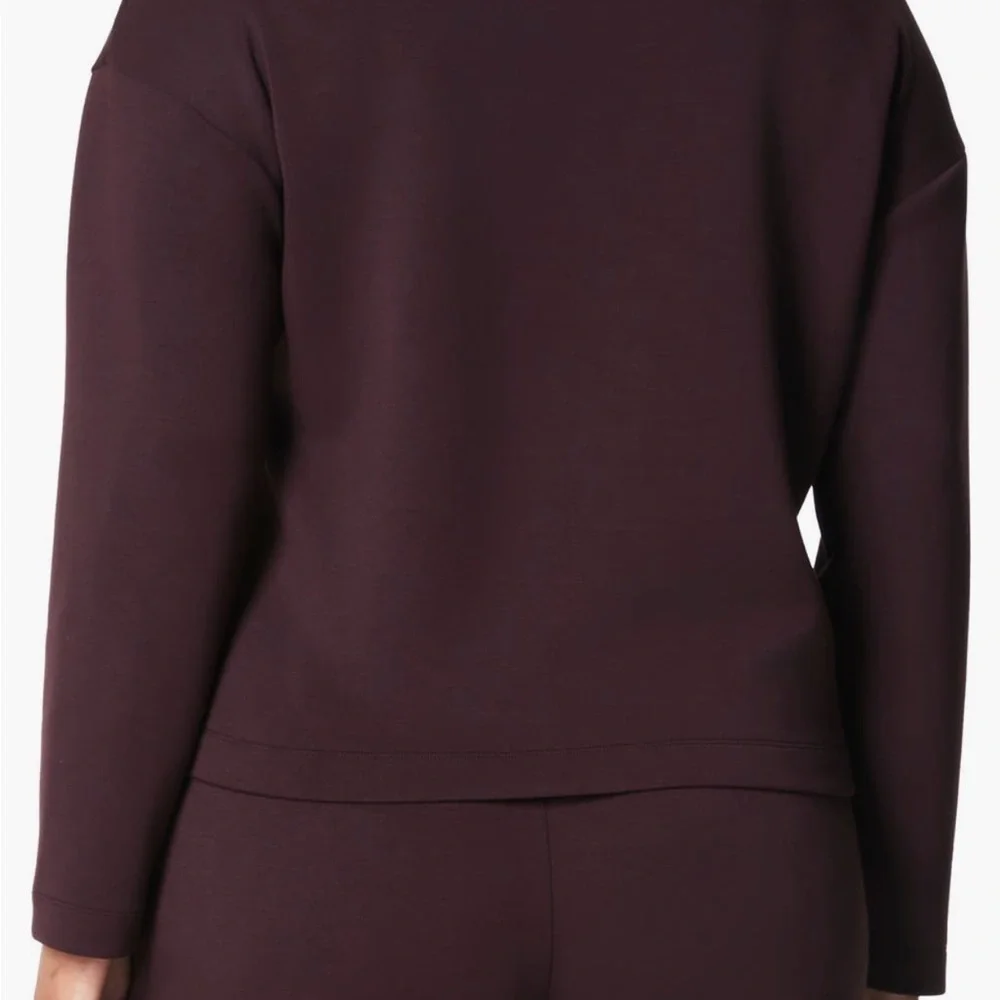 New w/tags SPANX Air Essentials Truffle Brown Button-Up Cardigan - Picture 2 of 5